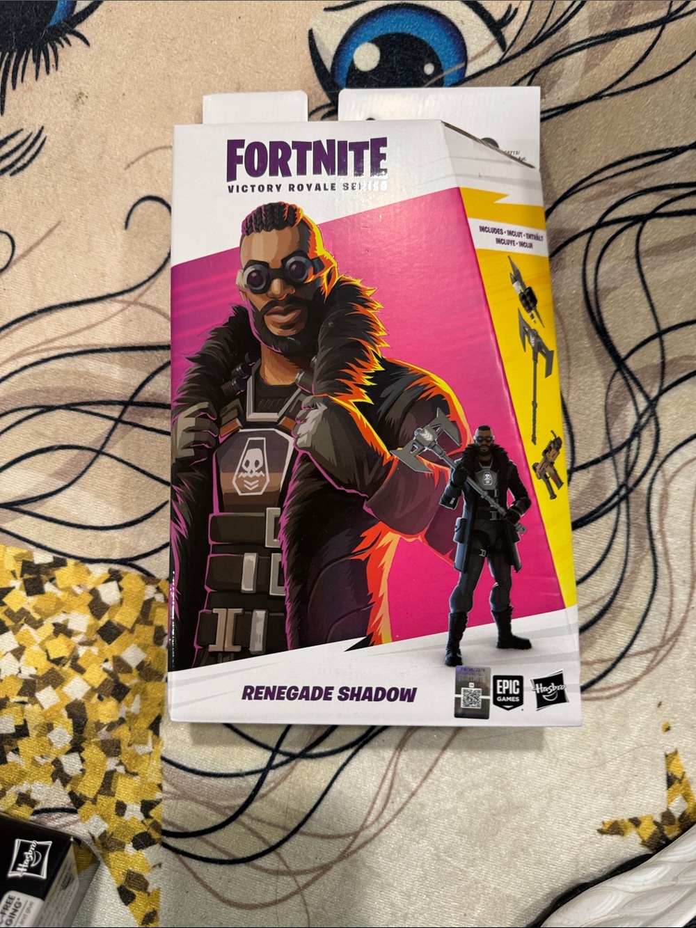 Hasbro Fortnite Renegade Shadow Action Figure - Black, Pink, Yellow, Blue